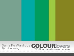 Santa Fe Wardrobe color palette